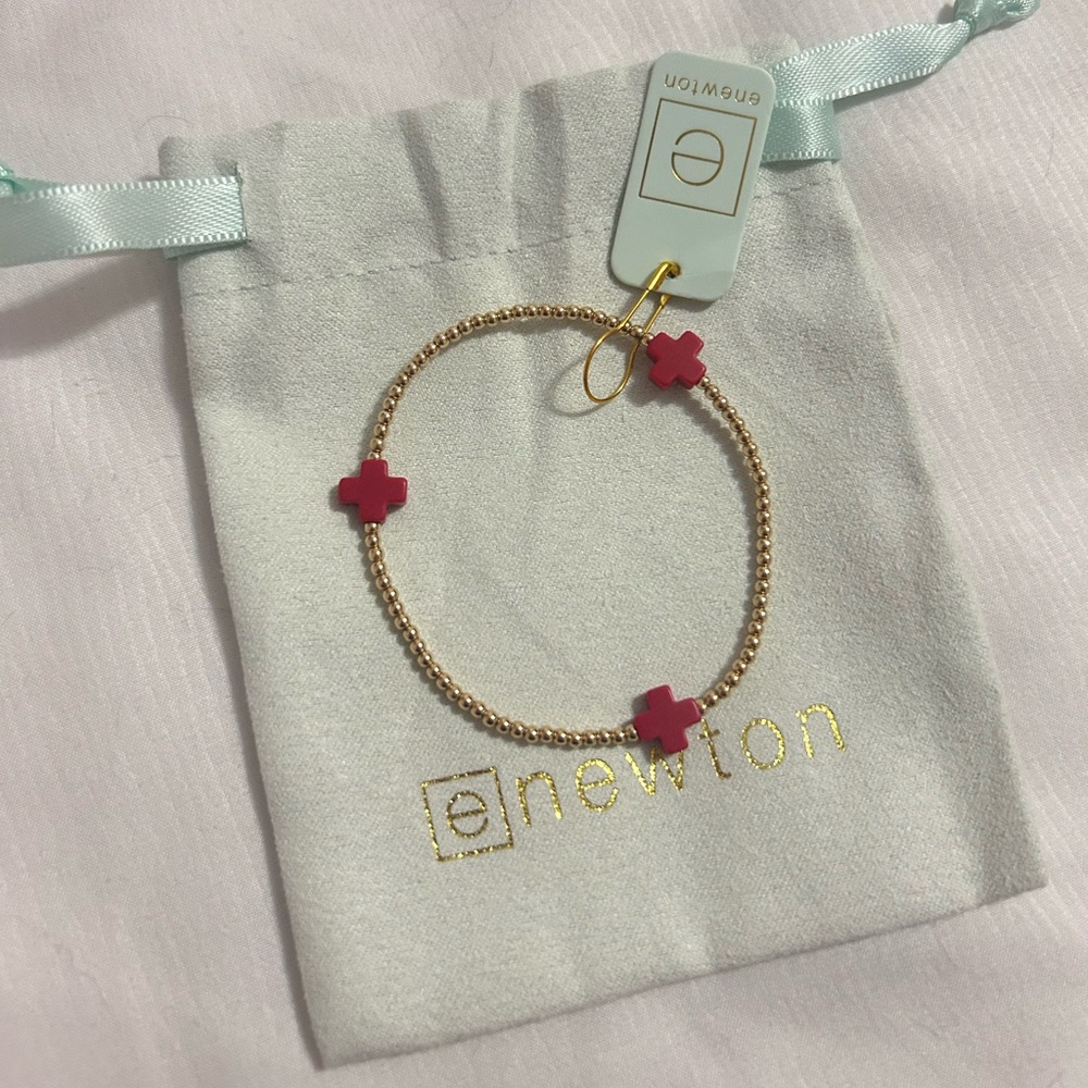 NWT! ENewton Signature Cross Bracelet